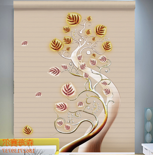 Beautiful printed roller curtains