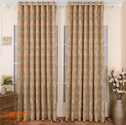 Carved semi-blackout home curtains